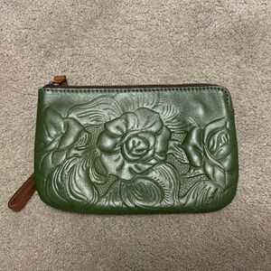 PATRICIA NASH LEATHER Cassini Tooled Leather Wristlet/Handbag